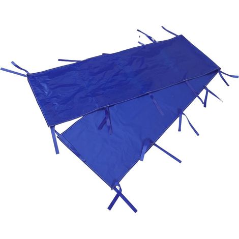 Regenrinne für Pavillons Blau 300X42cm Zeltablaufzubehör