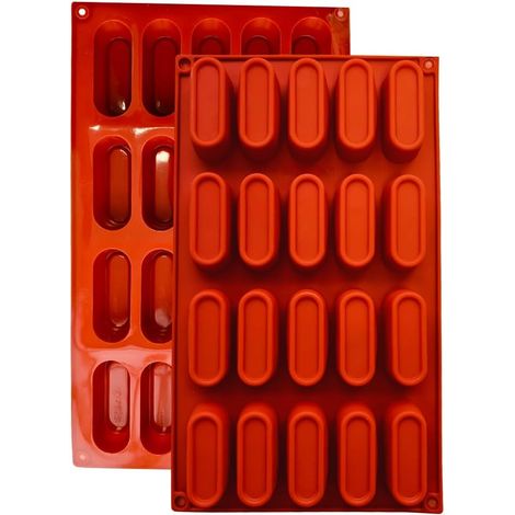 1 Moule Silicone,20 Cavités,Ovale,Revêtement Antiadhésif,Pâtisserie,Muffins,Brownies,Cuisine