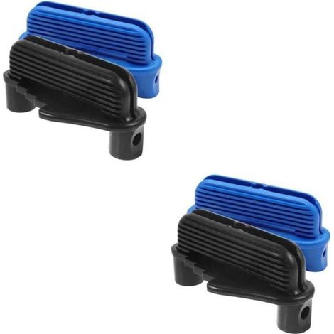 4pcs outil de suivi marqueur outil marqueur ligne centrale outil marqueur menuiserie instrument sonde centrale marqueur central en plastique (noir bleu) (1/4)
