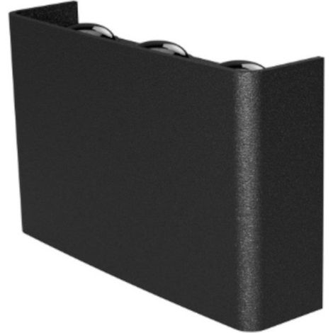 Applique led lampadari bartalini eneta nero ip65 termoplastica