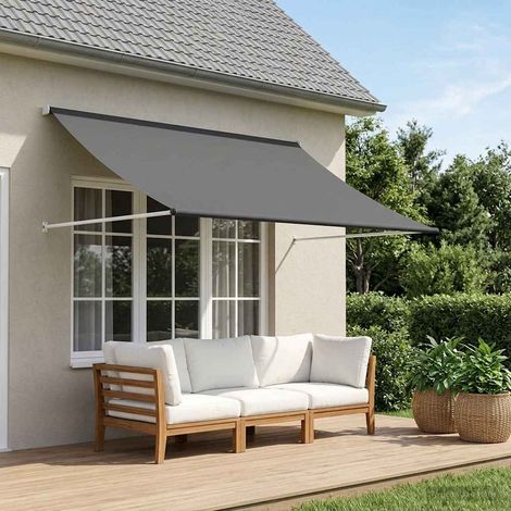 Auvent Gris clair 300 x 150 cm vidaXL (1/5)