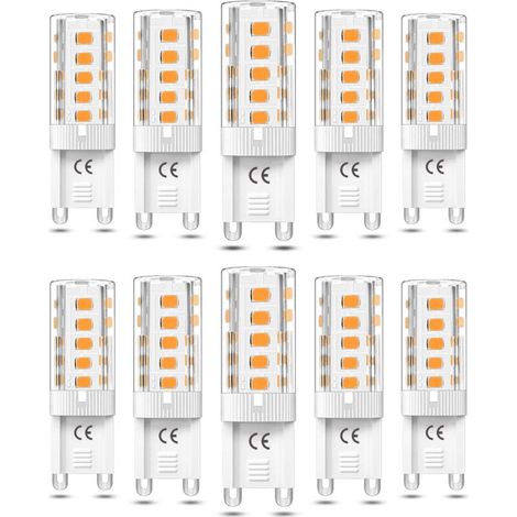 Ampoules LED GLAD10 G9 5W lumière blanche chaude Ampoules LED G9 équivalent à une ampoule halogène de 50W AC110/220V [mo]-AquaForge