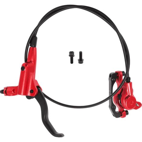 kit d'accessoires de frein pour vélo, comprenant un levier de frein en aluminium, un levier de frein avant gauche et un câble de frein de 850 mm pour vélo de route/VTT, rouge. (1/3)
