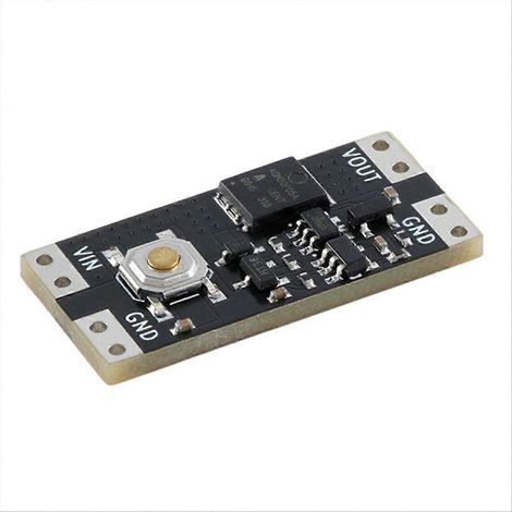 Module interrupteur bistable à bouton simple 1 pièce, tension 4,5-26V, consommation 1,3µA, charge 10A, commutateur à verrouillage pour usage général (1/5)