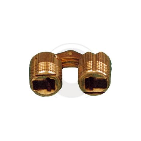 CERNIERA CILINDRICA INVISIBILE OTTONE D 12 MM- 24,0 pz