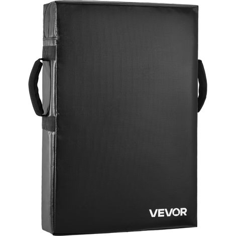 VEVOR Fußball Blocking Dummy Blocking-Pads (600 x 405 x 120 mm), Kick-Shield-Pad mit Griffen, Tackling-Dummies aus hochdichtem Schwamm, Trainingsgerät für Basketball Hockey Lacrosse Schwarz, 1 Stk.