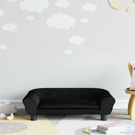 Canapé pour enfants Canapé Sofa scandinave noir 70x45x26 cm velours 36493 (1/5)