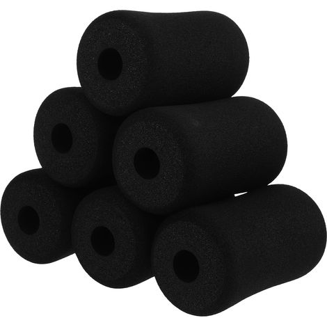 Coussinets en Mousse Noire Conception Ajustable Lot de 6 pour Protection Cheville et Jambe Accessoires pour Équipement de Fitness à Domicile et Séances de Situps (1/5)