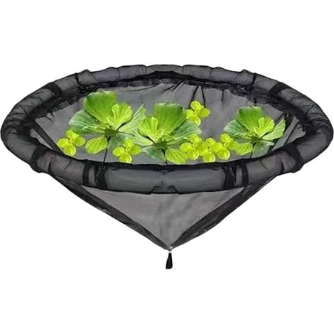 Anneau de protection des aquatiques Barrière de poisson réutilisable avec cadre, protection de bassin île flottante, pour étangs de jardin et paysagistes (1/5)