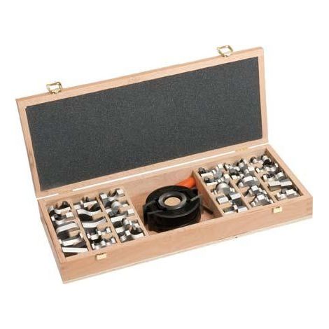 Gioco degli strumenti univ. 1-10 profilo in una custodia in legno