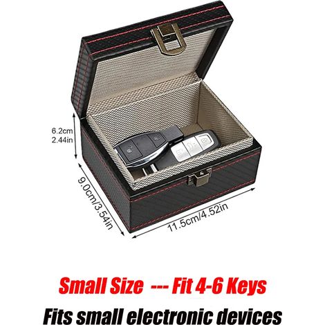 (Petit) Boîte Faraday antivol avec sac pour porte-clés, protection RFID Faraday pour porte-clés, boîte pour téléphone portable anti-radiations, sans clé de voiture (1/5)