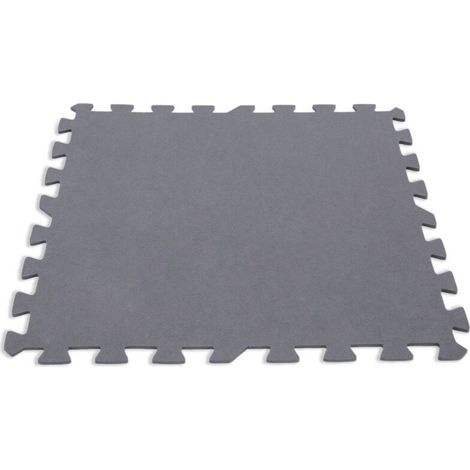 Tapis en mousse pour piscine – Lot de 8 pièces, gris, épaisseur 1 cm, antidérapant, résistant à l’eau et aux UV, idéal pour sol extérieur, terrasse ou bord de piscine