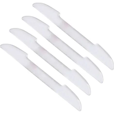 (4 pièces transparentes) Bandes de protection anti-collision transparentes pour portières de voiture, autocollants pour rétroviseurs, protections latérales (1/4)