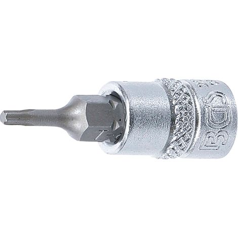 Punta de vaso  entrada 6,3 mm (1/4")  perfil en T (para Torx) T8 (1/2)