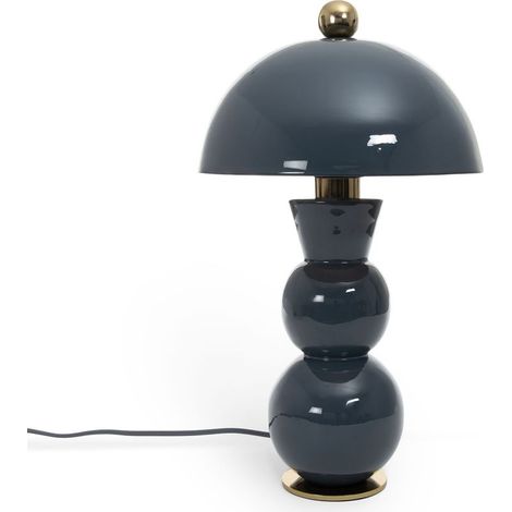 – Lampe à poser métal Onkar bleu – Design Pop-Art – Compacte pour espaces restreints – Interrupteur d'allumage facile d'accès (1/5)