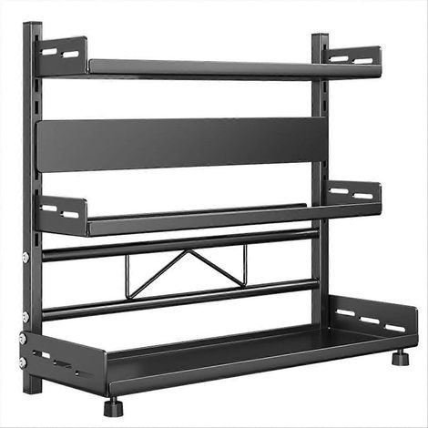 Étagère à épices pour placard, étagère de rangement pour comptoir de cuisine, étagère à condiments, étagère de rangement multi-niveaux pour la maison (1/5)