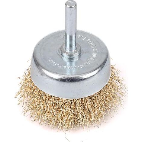Topfbürste mit Teger-Schaft, Wellendraht, FI 6/60 mm (1/3)