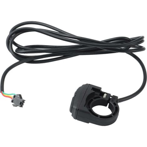 Interrupteur d'éclairage et de klaxon pour vélo électrique : permet de contrôler l'allumage/l'extinction du phare et du feu arrière. Pièces détachées pour vélo électrique. (1/4)