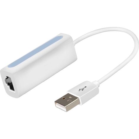Adaptateur Réseau USB vers 100 M, USB 2.0 RJ45 10 100 Mbps USB vers Ethernet, Adaptateur Réseau avec Câble de 117 Mm, Adaptateur Réseau LAN Filaire pour PC, Ordinateur Portable (1/5)