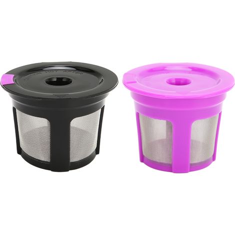Wiederverwendbare Kaffeekapseln, 2er-Packung, nachfüllbarer Kunststoffkapselfilter für Zuhause, Küche und Geschäft. (1/5)