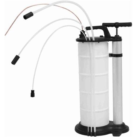 Pompe d'extraction par aspiration d'eau et d'huile usagée 9 L, transfert de fluide sous vide, fonctionnement manuel