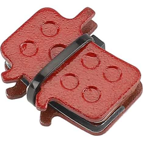 Plaquettes de frein semi-métalliques rectangulaires rouges T1, correspondant à la forme des plaquettes de frein à disque à base de cuivre.