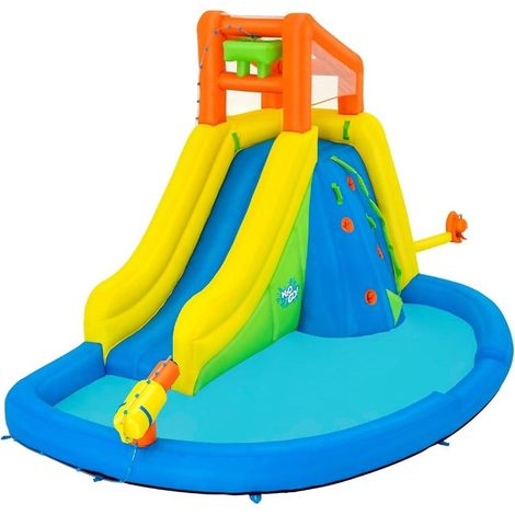 TrAdE Shop Traesio - Mega Parco Acquatico Con Montagna Soffiatore Scivolo Piscina Gonfiabile 435x286x267cm 53478 - (1/5)