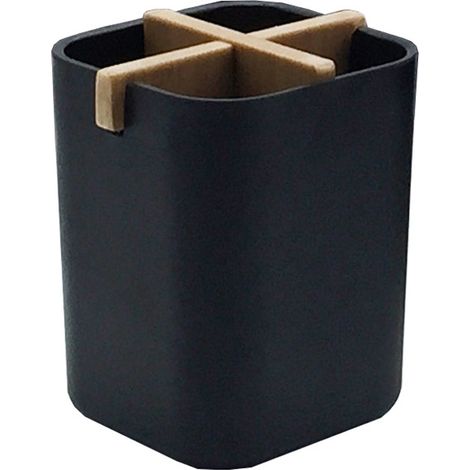 1 porte-brosse à dents en bambou, compact pour voyage, écologique et multifonctionnel (1/5)