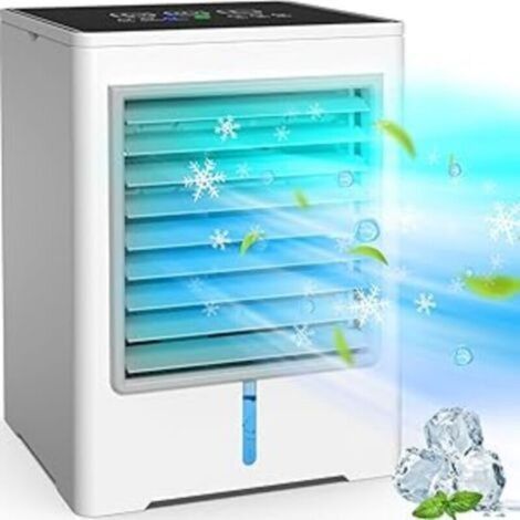 Condizionatore d'aria portatile, condizionatore d'aria evaporativo a 3 velocità, timer touch USB da 1/3/6 ore, mi (1/5)