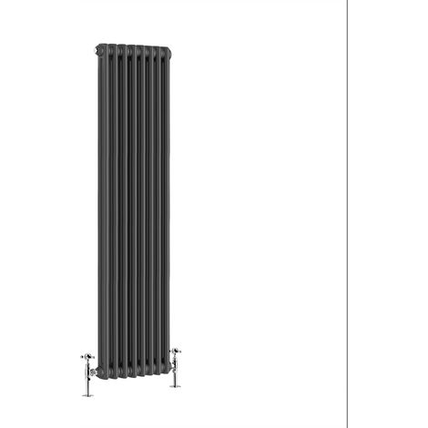 WarmeHaus Traditional Radiator Anthracite Double Panel 1500x380mm (1/5)