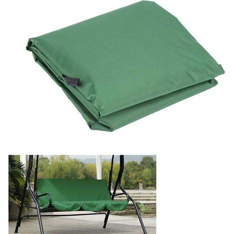 Funda de cojín para columpio, funda para asiento de jardín, para bancos de 3 plazas, impermeable y resistente al desgarro, 150 x 50 x 10 cm.