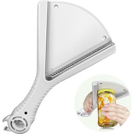 Einfach zu bedienender Glas- und Dosenöffner für Senioren, mit Griff, Flaschen- und Dosenöffner 2 in 1. (1/5)