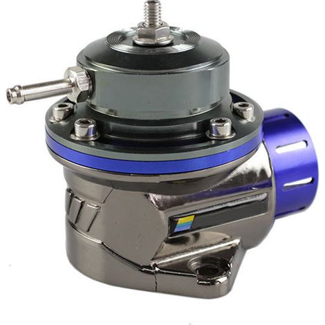 Blue car turbocharger modification pressure relief valve, unit