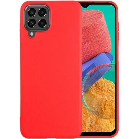 Coque - Samsung Galaxy M33 - Silicone Flexible - Rouge - Compatible M33 5G - 1 Pièce (1/2)
