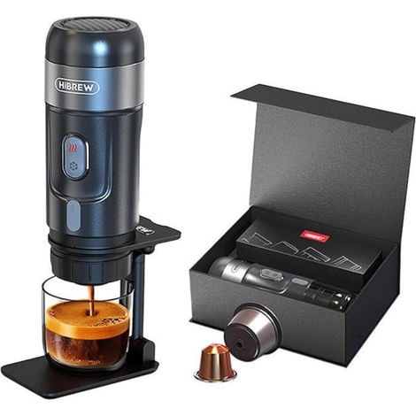 HiBREW H4A macchina da caffè portatile nera 15 bar