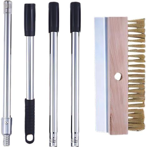 Brosse pour Barbecue Usage Intensif - Brosse Long Manche Nettoyage Four (1/5)