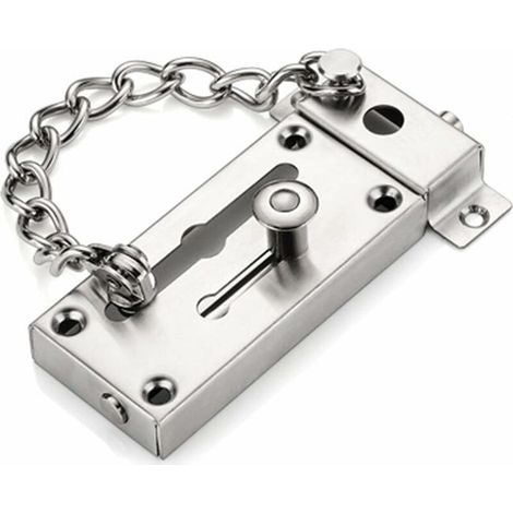 Cadenas para cerraduras de puertas, cerraduras de puertas con cadenas antirrobo, cadenas de protección para puertas con cierres deslizantes, cerraduras cilíndricas, cerraduras (1/3)