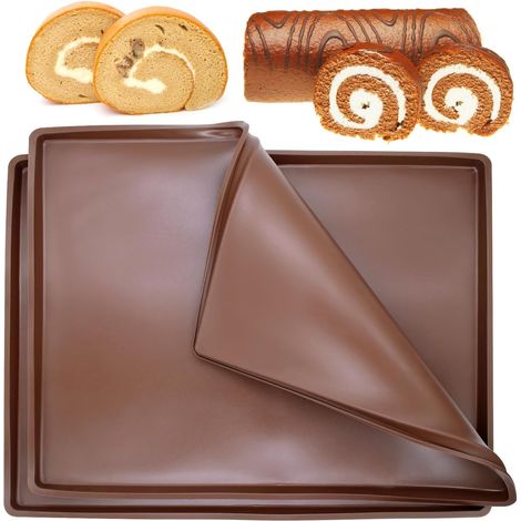 Set of 2 Silicone Baking Mats, 30 x 15 cm, Large (1/5)