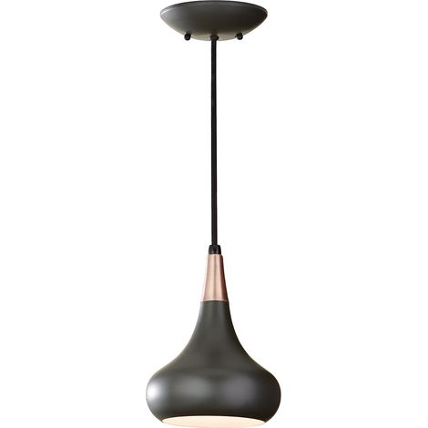 Sospensione Contemporanea Beso Acciaio Bronzo Scuro 1 Luce E27 D18Cm (1/4)
