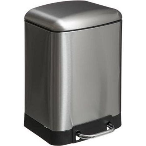 Poubelle Silence 6L Argent (1/3)