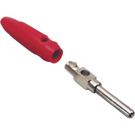BKL Electronic 072149-P Bananenstecker Stecker, gerade Stift-Ø: 4 mm Rot 1 St.