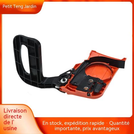 Ensemble de frein de chaîne pour tronçonneuse 45/52/58, carter latéral avec plaque de guide et protège-main de frein, pièce de rechange complète pour tronçonneuse à essence, coupe-bois et abattage (1/4)