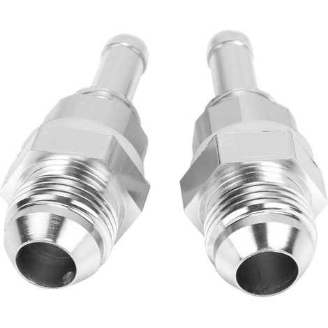 2 adaptateurs de tuyau AN8‑3/8 en aluminium pour conduites de carburant en caoutchouc, plastique et nylon (1/5)