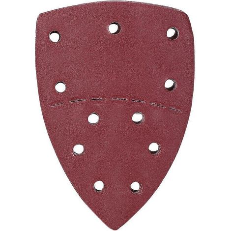 60 Stück Maus-Schleifpapier, separate Handschleifpapierblätter, 140 x 140 x 100 mm, 11 Löcher, Körnung 180