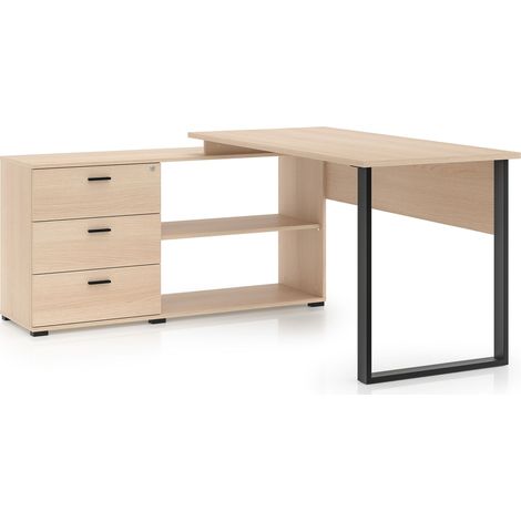 Selsey Odelis - Eckschreibtisch, Eichenholzoptik, 167 cm (1/5)