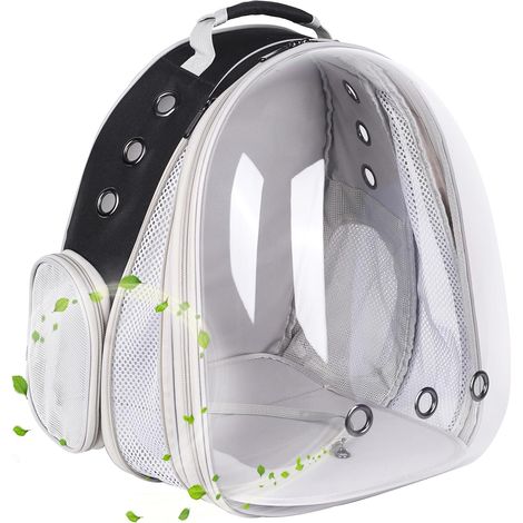 Sac à Dos pour Chat avec Une capacité de 9 kg, Extension Avant avec fenêtre Bulle Transparente pour Transporter des Chats de Petite à Grande Taille. (1/5)