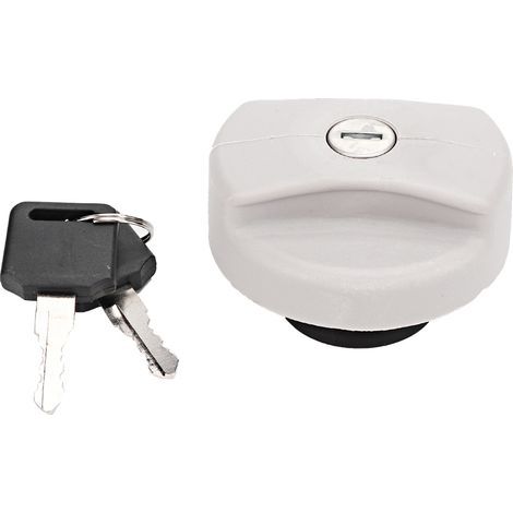 Aramox Verrouillable Bouchon de Réservoir de Carburant Réservoir de Carburant Bouchon D'essence Couvercle Gris Verrouillage + Clés Adaptées pour Vectra Astra 1702834. (1/5)