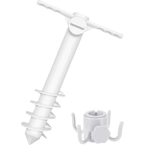 Soporte para sombrilla de playa para arena  Base pesada y resistente para sombrilla - Artículos para exteriores para patio, tomar el sol, picnic, pesca, piscina, deportes (1/5)