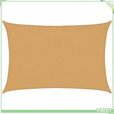 Voile d'ombrage - FAFEICY - 4002029 - 2x3 m - Rectangulaire - 160 g/m² (≈90% UV) (1/5)