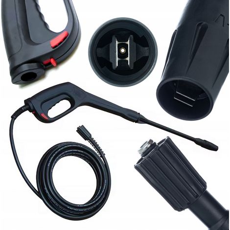 Rosfix Set Hochdruckpistole VarioJet 8 m – Ersatzteil für Hochdruckreiniger Kärcher K2–K7  M22x1,5 Anschluss  155 bar, max. 529 bar  60 °C  1/4" Schlauch